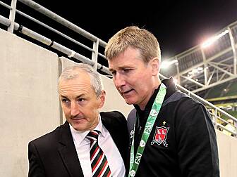 Stephen Kenny and John Caulfie...